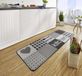 Hanse Home Keukenloper blokken Kitchen - grijs 67x180 cm