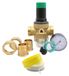OEM Set drukregeleventielen met manometer en teflonband, 1/2 inch, messing