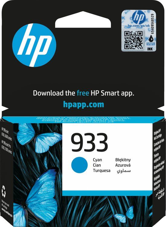 HP 933 Cyaan inktcartridge - Origineel