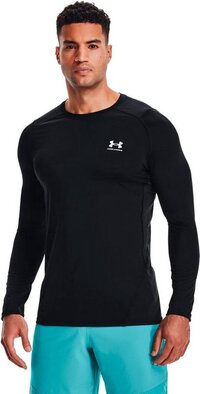 Under Armour HeatGear Fitted Sportshirt - Zwart - Maat L - Heren