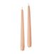 Conische kaarsen, poederroze, diameter 2,2 cm, hoogte 30 cm, 12 stuks