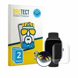 BROTECT - Screenprotector voor Sector Smartwatch S-07 - Folie Beschermfolie transparant volledig dekking - 2 Stuks