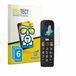 BROTECT Screenprotector 6 Stuks voor Panasonic KX-TGU130 Beschermglas Transparant