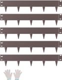 Vevor Stalen Gazonrand, 5 stuks, 99 x 18.1 cm, Bruin