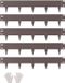 Vevor Stalen Gazonrand, 5 stuks, 99 x 18.1 cm, Bruin
