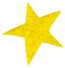 Petra's knutsel-News A-STF5203-07 strooidecoratie, 100 x sterren 30 mm, vilt/geel