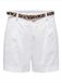 ONLY Pantalon à plis plats 'ONLCARINE' brun clair / blanc