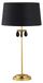 Jupiter Tafel lamp EGIDA, goudkleurig, 1xE27, 20W, stoffen kap, afmetingen: 65x34x34 cm, IP20