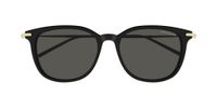 Montblanc Lunettes de soleil homme noir carrées gris 55mm
