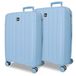 Roll Road Acadia Lichtblauw Bagageset 65/75 cm Hard Polypropyleen Geïntegreerd Combinatieslot 172L 7.6 kg 4 Dubbele Wielen Uitbreidbaar