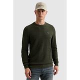 PME Legend regular fit gebreide trui - loden green