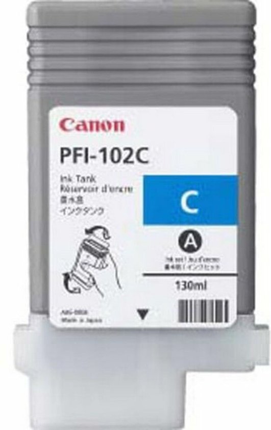 Canon PFI-102C single pack / cyaan