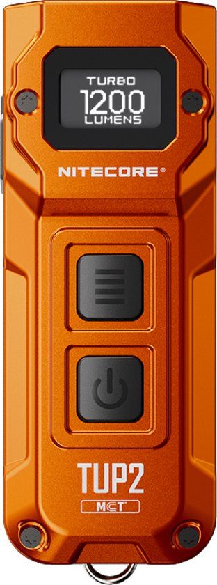 Nitecore TUP2 Sleutelhangerlamp oplaadbaar oranje