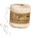 Halbach Seidenbänder Ringelband, breedte 4 mm, lengte 100 m, duurzaam cadeaulint om te ringen en in te pakken van geschenken, van 100% katoen, kleur: crème