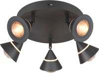 TRIO ROMEO Plafondlamp Zwart mat