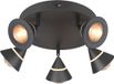 TRIO ROMEO Plafondlamp Zwart mat