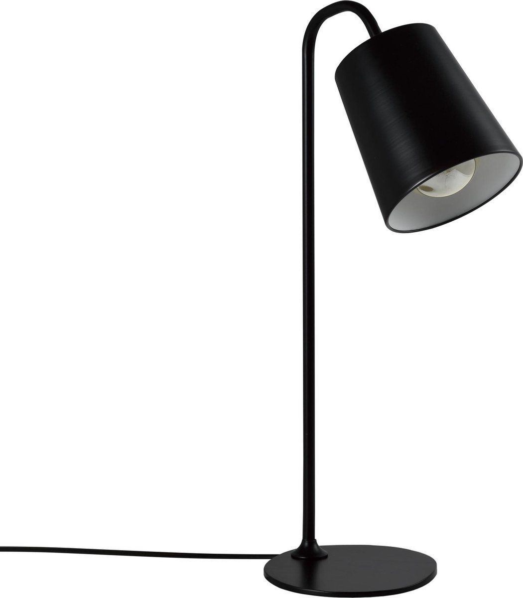 QUVIO Tafellamp retro - Zwart - Metaal - E27