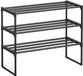 Unyqoos® Stapelbaar metalen schoenenrek met drie niveaus voor flexibel gebruik