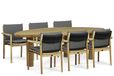 Santika Furniture Santika Suka/Leafline 240 cm dining tuinset 7-delig