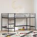 Maison Exclusive - Lit d'enfant avec baldaquin, noir, 107 x 203 cm, acier