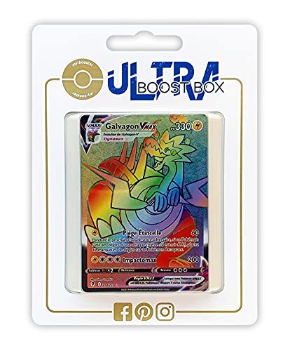 my-booster Galvagon VMAX (Dracozolt VMAX) 210/192 Shiny Rainbow - Ultraboost X Epée et Bouclier 7 Évolution Céleste - Doos met 10 Franse Pokemon kaarten