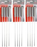 Merkloos BBQ Spiezen - 12x stuks - RVS - 44 cm