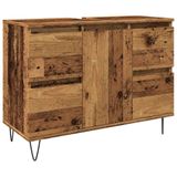 vidaXL Meuble de salle de bain, 80x33x60 cm, couleur bois
