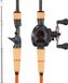 VEVOR Hengel- en Reelset (Baitcasting), 2 Meter Carbonvezel Hengel (Im7), Baarshengelset met 6+1 Kogellagers, 7.0:1 Overbrengingsverhouding en Kurken Handgreep, Geschikt voor Rechtshandige Vissers