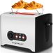 Aigostar Broodrooster - 6 Warmteniveaus - Zwart/RVS