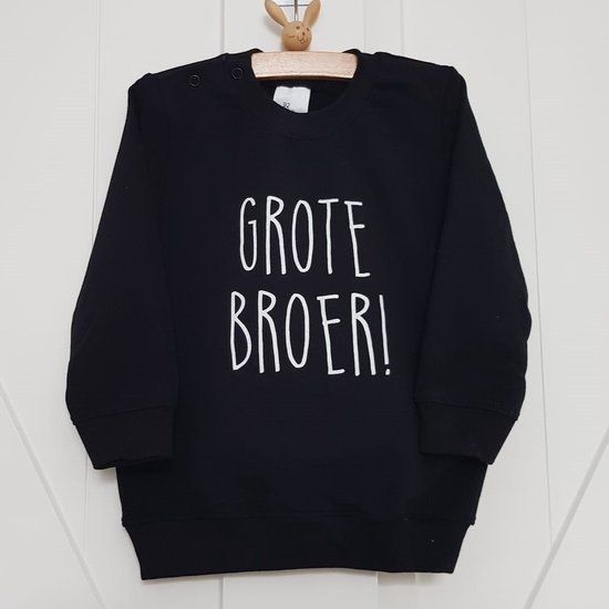 Big Brother Sweater - Black - Size 98 - Cotton - Baby/Toddler