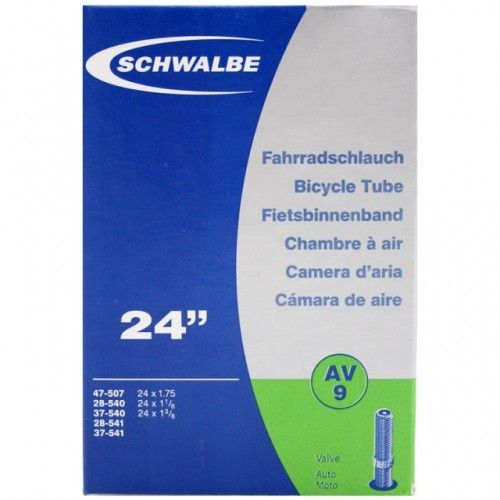 Schwalbe 10419310V - Fiets binnenbanden - Zwart - 130g