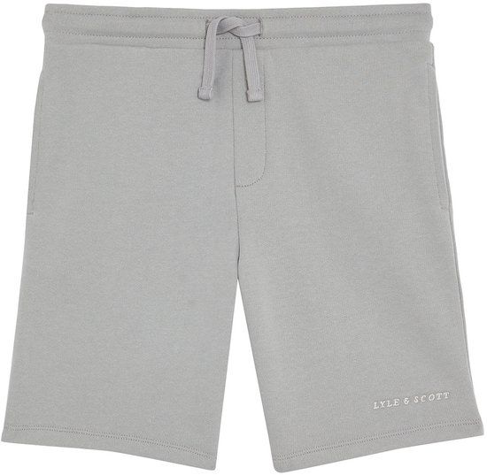 Lyle &amp; Scott Lyle & Scott Script Embroidered Sweat Short Broeken Jongens - Grijs - Maat 164/170