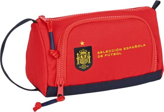 RFEF School Pencil Case Red Blue (20 x 11 x 8.5 cm) (32 Pieces)