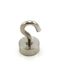 First4magnets F606-H-1 19 mm diameter klem neodymium magneten met M5 haak 15 kg trekken, zilver, 25 x 10 x 3 cm