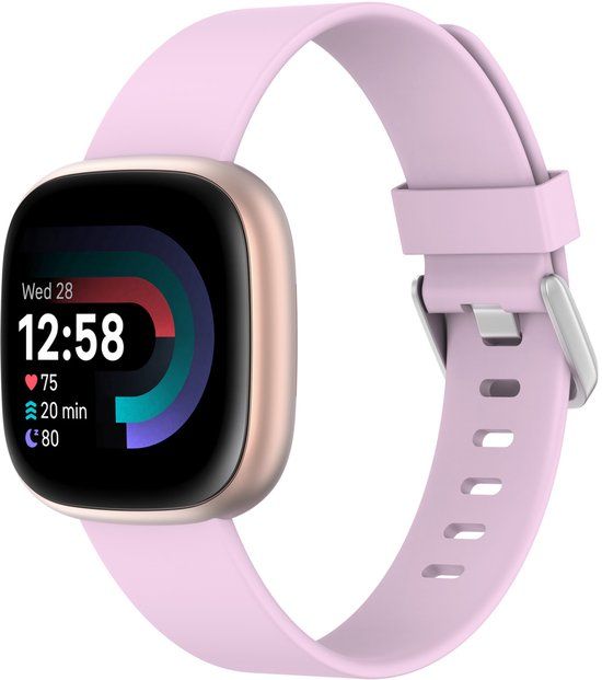 imoshion Fitbit Siliconen bandje - Geschikt voor Fitbit Versa/ Versa 2/ Versa Lite - Roze