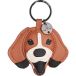 HV Polo Porte-clés en cuir avec motif tête de chien