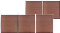 vidaXL Composiet Schutting 872x186 cm Bruin