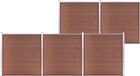 vidaXL Composiet Schutting 872x186 cm Bruin