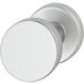 Häfele poignée de porte en aluminium sur rosaces fixes, anodisé, argenté