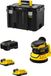STANLEY FatMax Ponceuse orbitale SFMCW220D2T (2 x 2,0 Ah batteries + chargeur + boîte de rangement TSTAK VI)