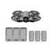 DJI Neo 2 Fly More Combo (alleen drone), 4K-drone met camera, palmstart en -landing, gebarenbediening, ActiveTrack, omnidirectionele obstakeldetectie, drone voor beginners, 3 batterijen
