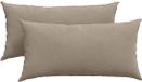 vidaXL Zitkussens - 2 st - Stof - Taupe - 80 x 40 cm