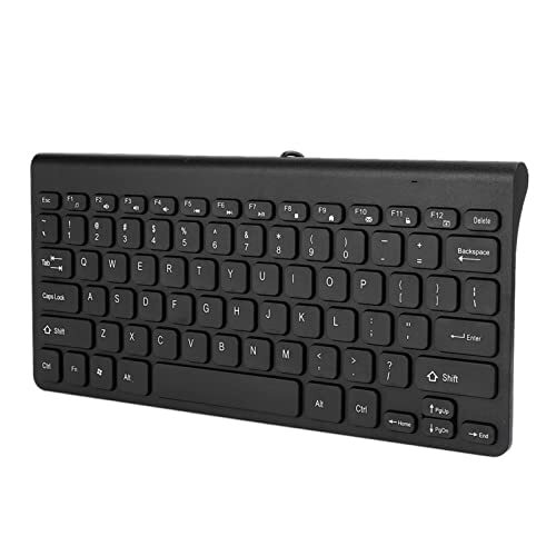 ciciglow Keyboar Mouse Eet, ultradunne USB-bedraad toetsenbord Bedrade toetsenbordmuis voor pc-laptop(black)