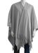 Boris Luxe omslagdoek / poncho - lichtgrijs - 180 x 140 cm - polyester - Dames