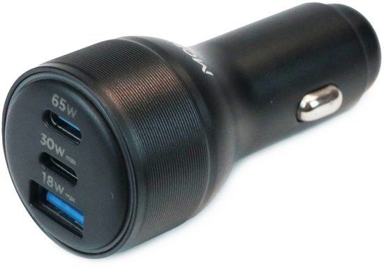 Mobilis 020018 Auto Oplader voor Smartphone en Tablet, Zwart, Sigarettenaansteker, 95W