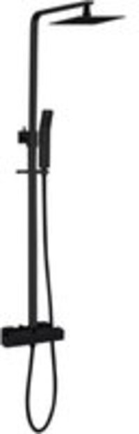 Best Design Black-York Thermostatic Shower Set - Matte Black