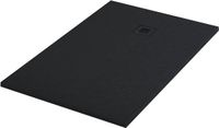 Maxaro Douchebak 140x80cm Rechthoek Mineraalmarmer Zwart