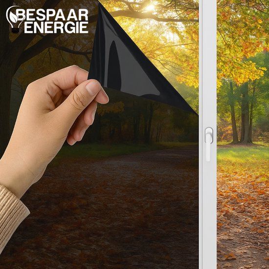 Homewell Zonwerende HR+ HR++ en HR+++ Raamfolie 90x300cm - Zwart Tint 39%