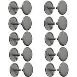 cyclingcolors 20 x capuchon voor schroefdoppen voor pluggen gat afdekking plastique verzinkte kop PZ2 meubels (gris (RAL 7037))
