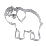 Staedter olifant embossing cutter, zilver, 8 cm